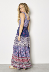 Apricot Apricot - Patchwork Print Tiered Maxi Dress SS26