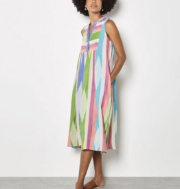 Apricot Apricot - Jacquard Coton M-Stripe Mid Robe SS26