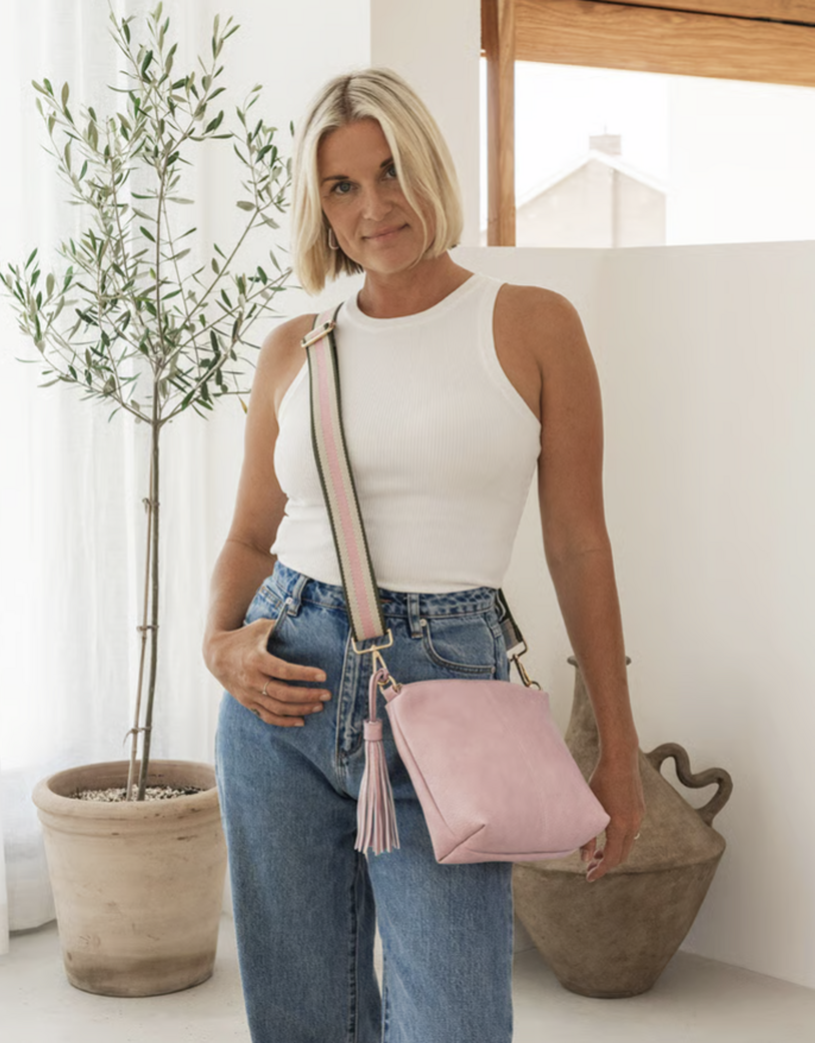Louenhide Louenhide- Kasey   Stripe Crossbody (2 clrs )SS26