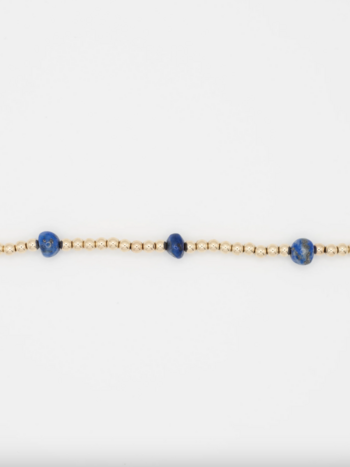 Flora Ciccarelli 26p 002 bracelet or et pierres de lapis