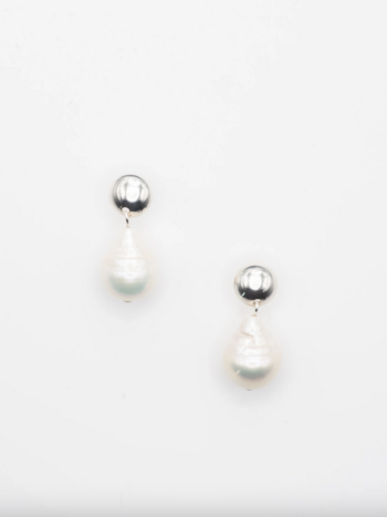 Flora Ciccarelli 26p 105 Boucles d'oreilles argent et perle