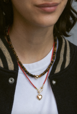 Flora Ciccarelli Flora Ciccarelli- 25A 204 Collier oeil de tigre et bille or