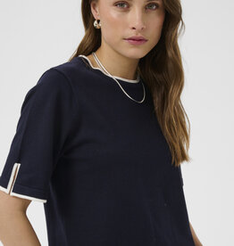 Saint Tropez - Mila Contrast Stripe Short Sleeve Pullover FW26