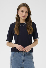 Saint Tropez - Mila Contrast Stripe Short Sleeve Pullover FW26