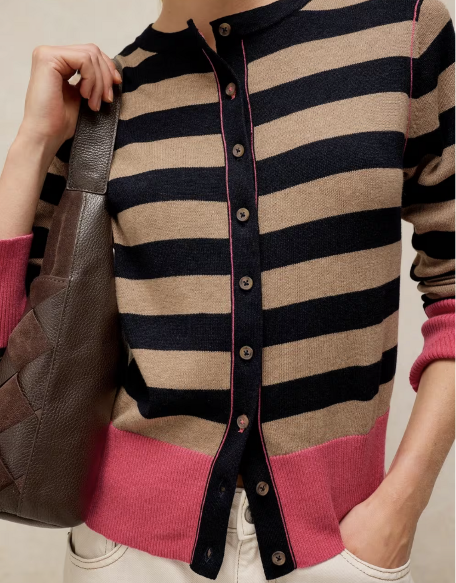 White Stuff White Stuff- 446741 Lois Stripe Cardi FW26