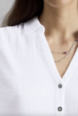 White Stuff White Stuff- 445753 Annie chemise bi-matière