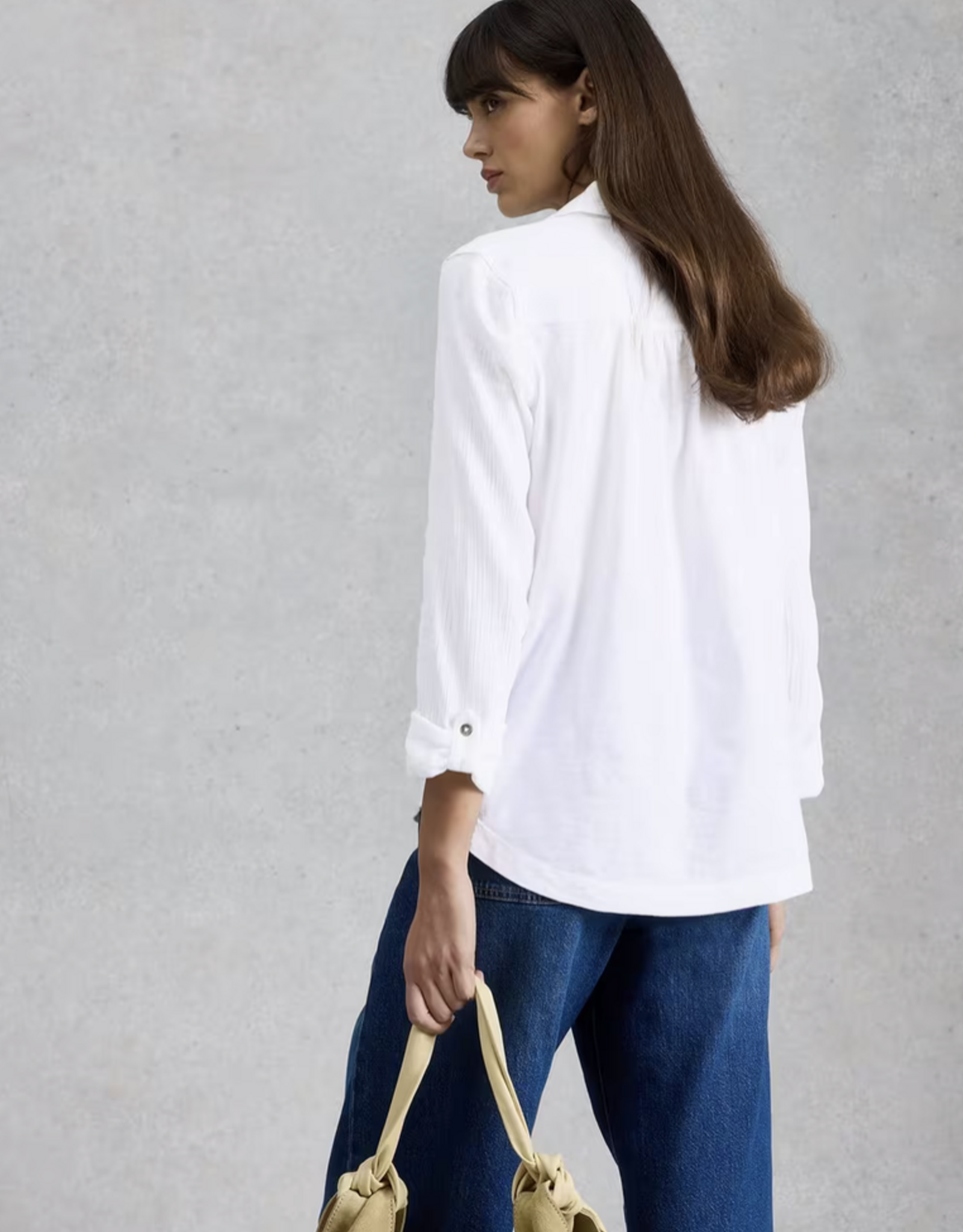 White Stuff White Stuff- 445753 Annie shirt dbl cloth FW26