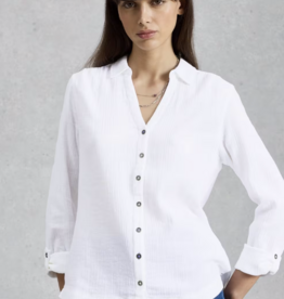 White Stuff White Stuff- 445753 Annie shirt dbl cloth FW26