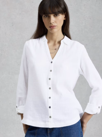 White Stuff White Stuff- 445753 Annie chemise bi-matière