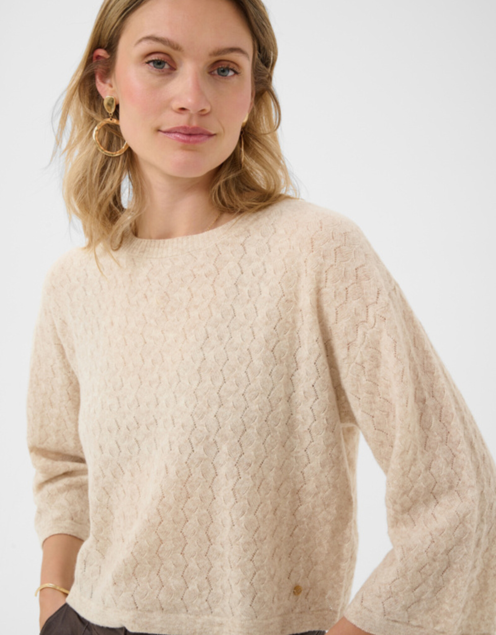 Cream Cream - CRMela 3/4 Sleeve Pullover