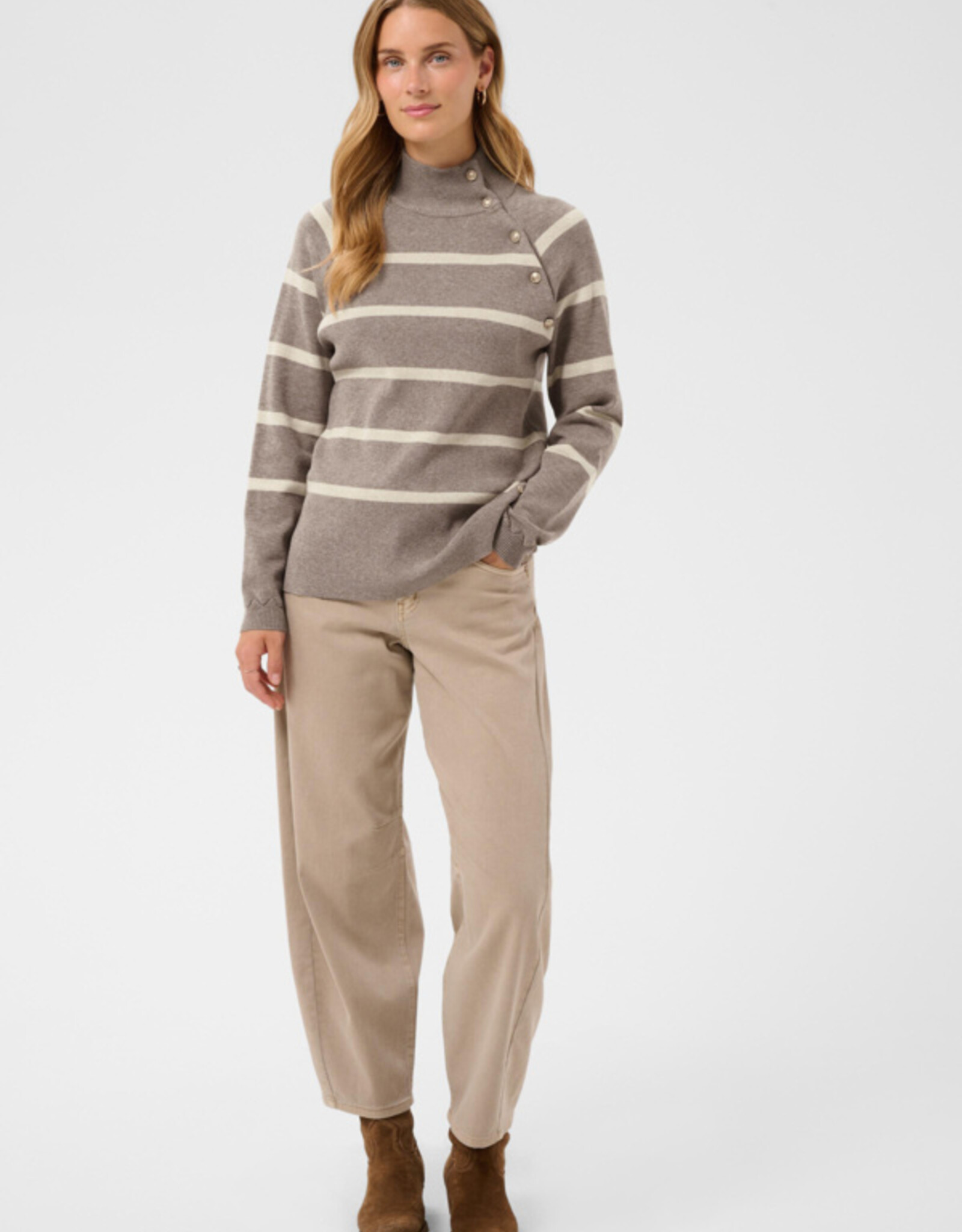 Cream Cream - CRDela Button Pullover