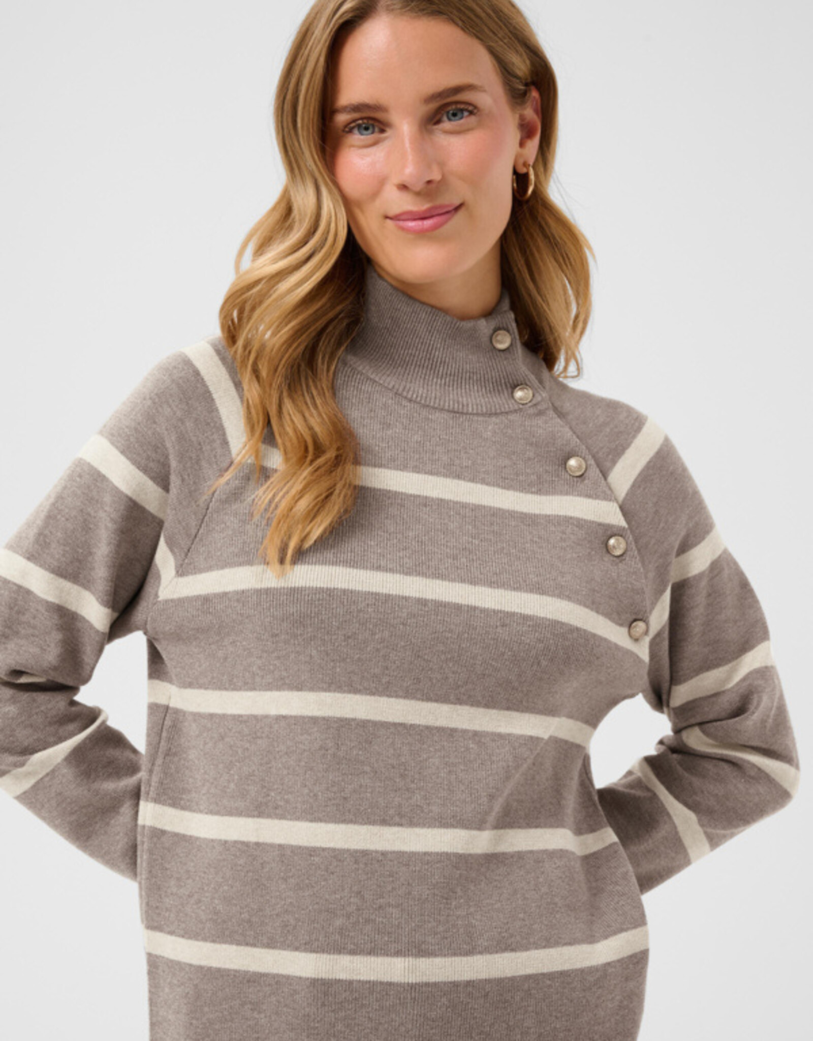 Cream Cream - CRDela Button Pullover