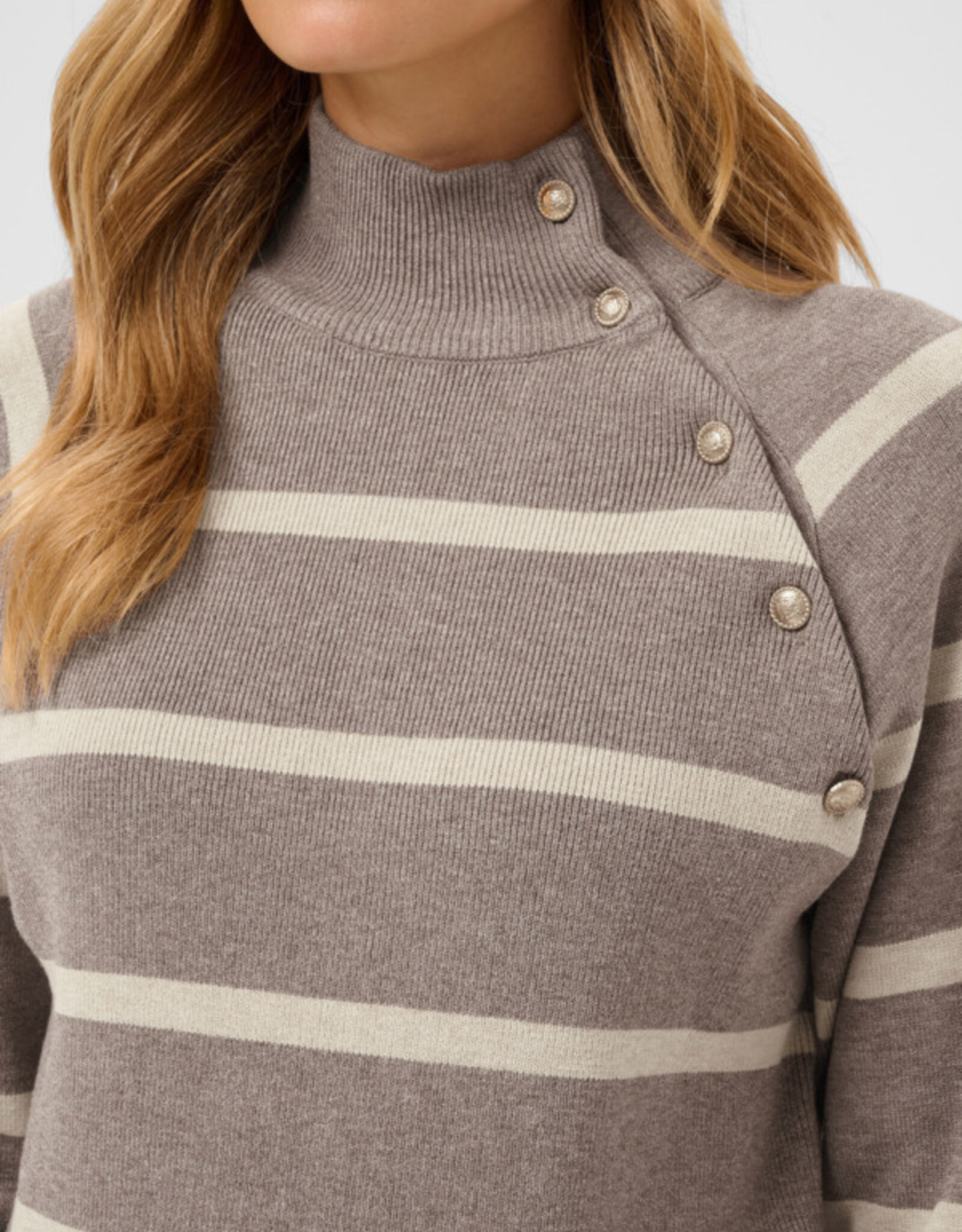 Cream Cream - CRDela Button Pullover