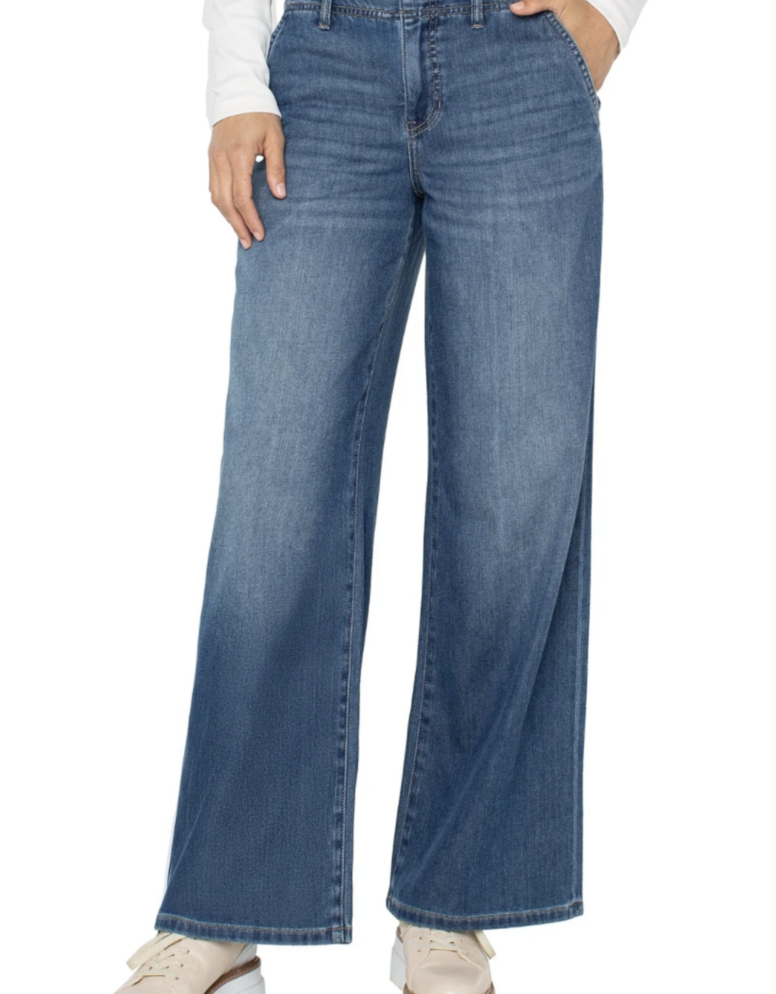 Liverpool Liverpool - LM4678SSL Wide Leg Jean SS26