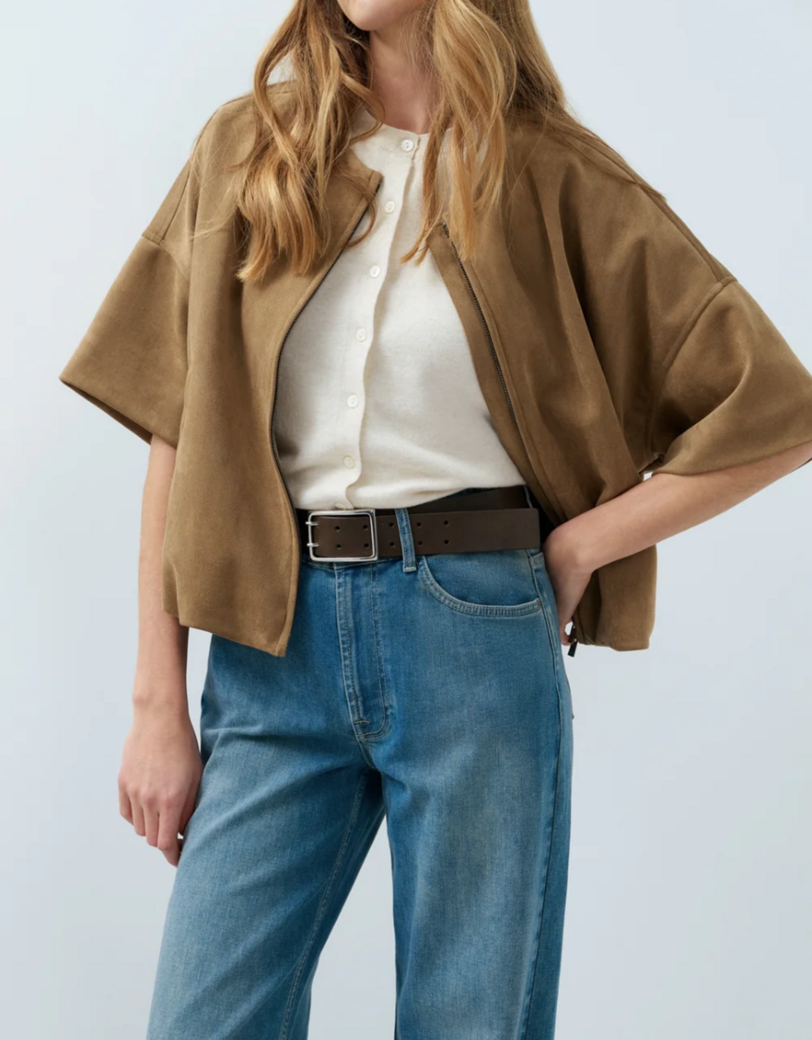 Yaya Yaya - Shortsleeve Suede Jacket 02009081