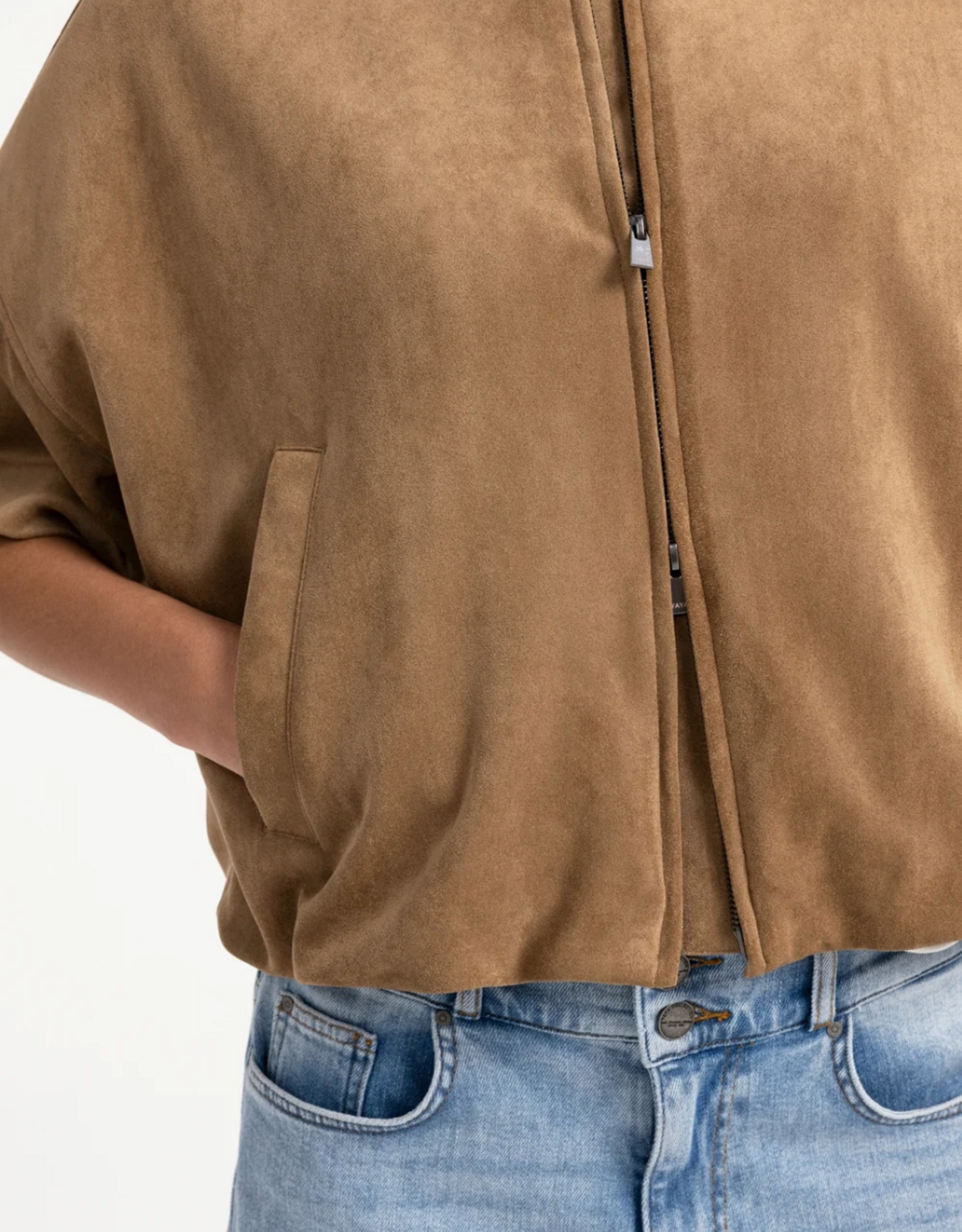 Yaya Yaya - Shortsleeve Suede Jacket 02009081