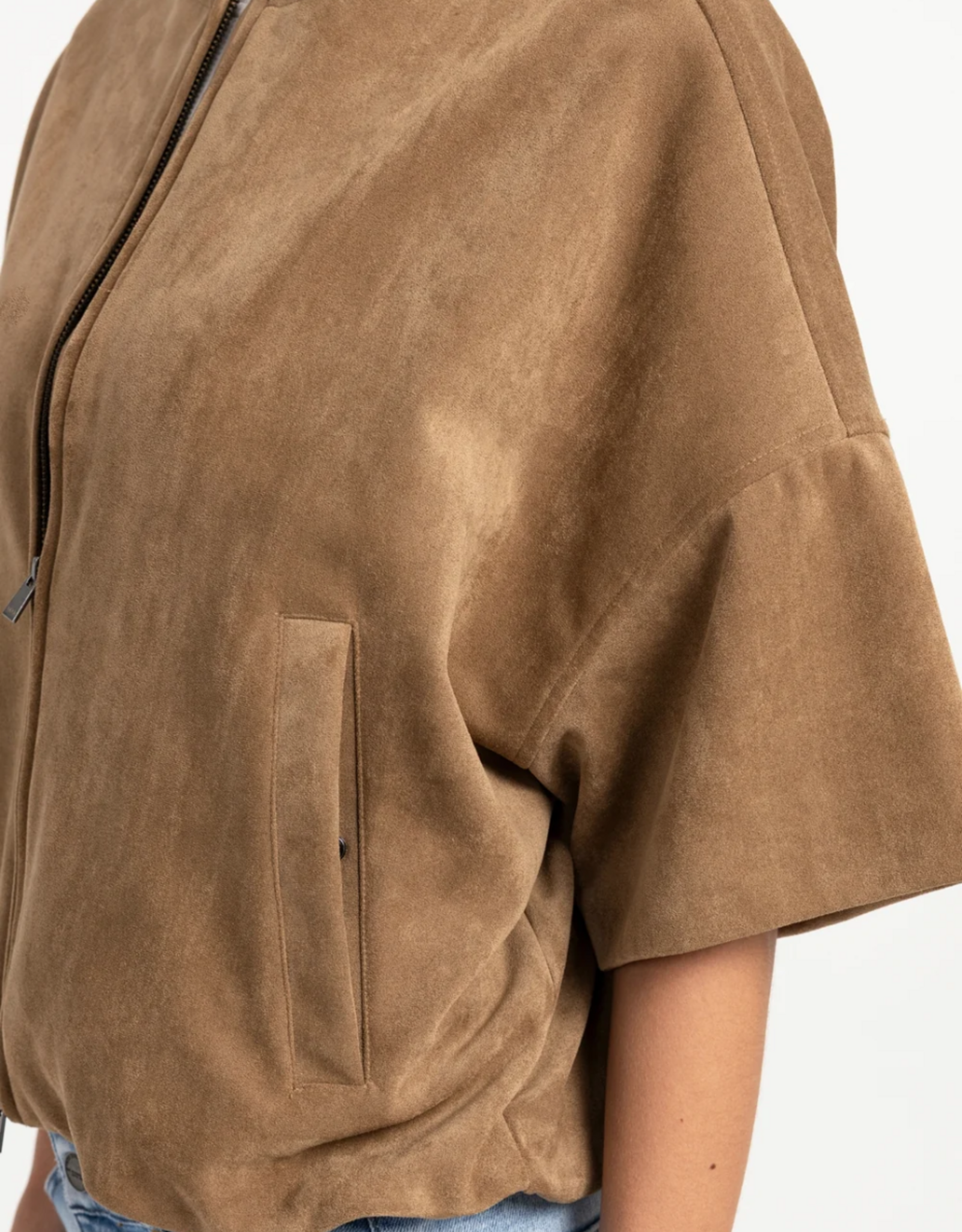 Yaya Yaya - Shortsleeve Suede Jacket 02009081