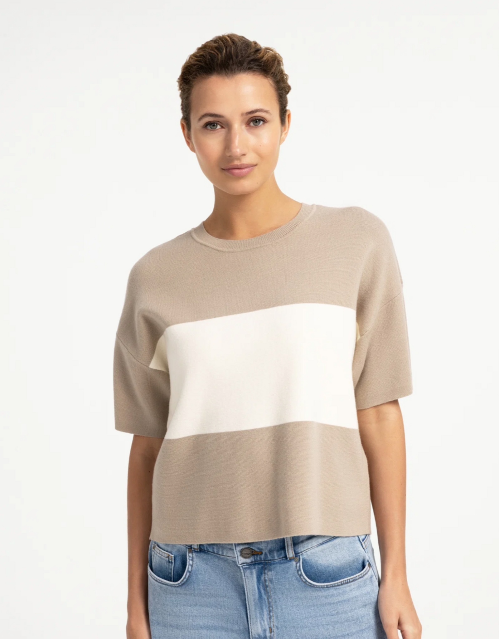 Yaya Yaya - Shortsleeve Sweater 01000611