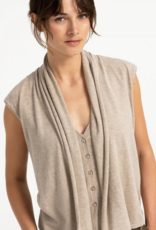 Yaya Yaya - Sleeveless Double Layered Cardigan 01010176