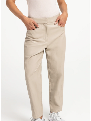 Yaya Yaya - Vegan Leather Barrel Pant 01309289
