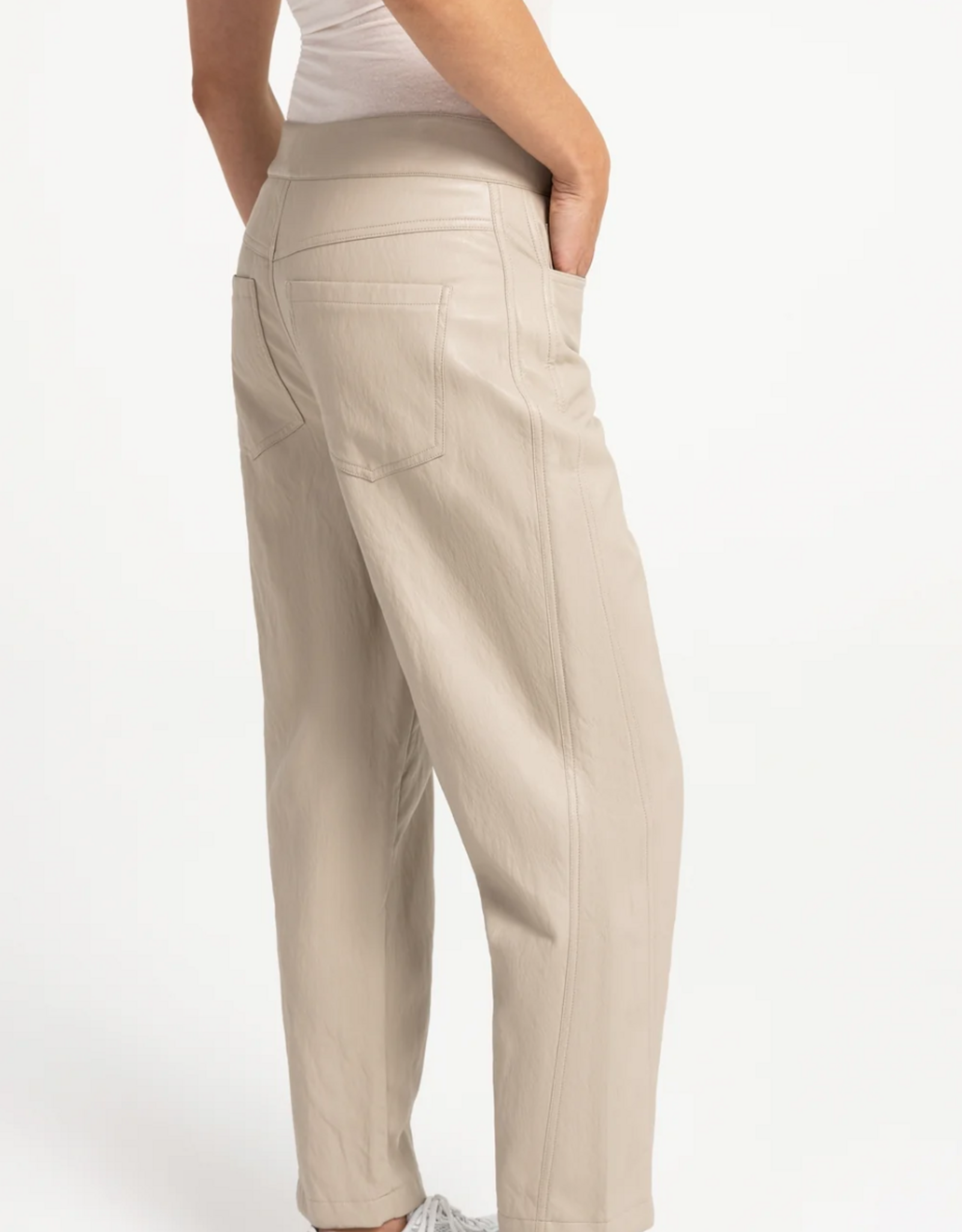 Yaya Yaya - Vegan Leather Barrel Pant 01309289