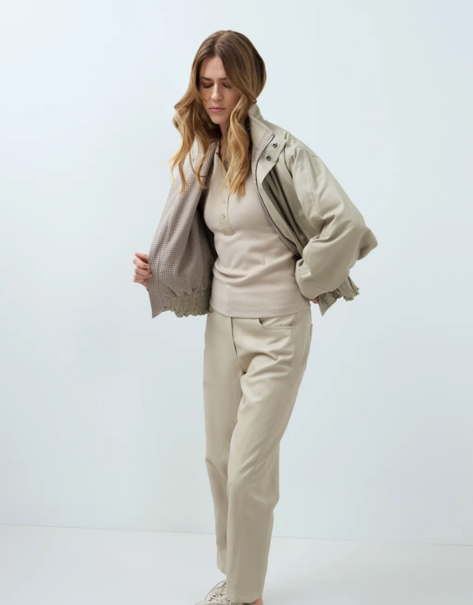 Yaya Yaya - Vegan Leather Barrel Pant 01309289