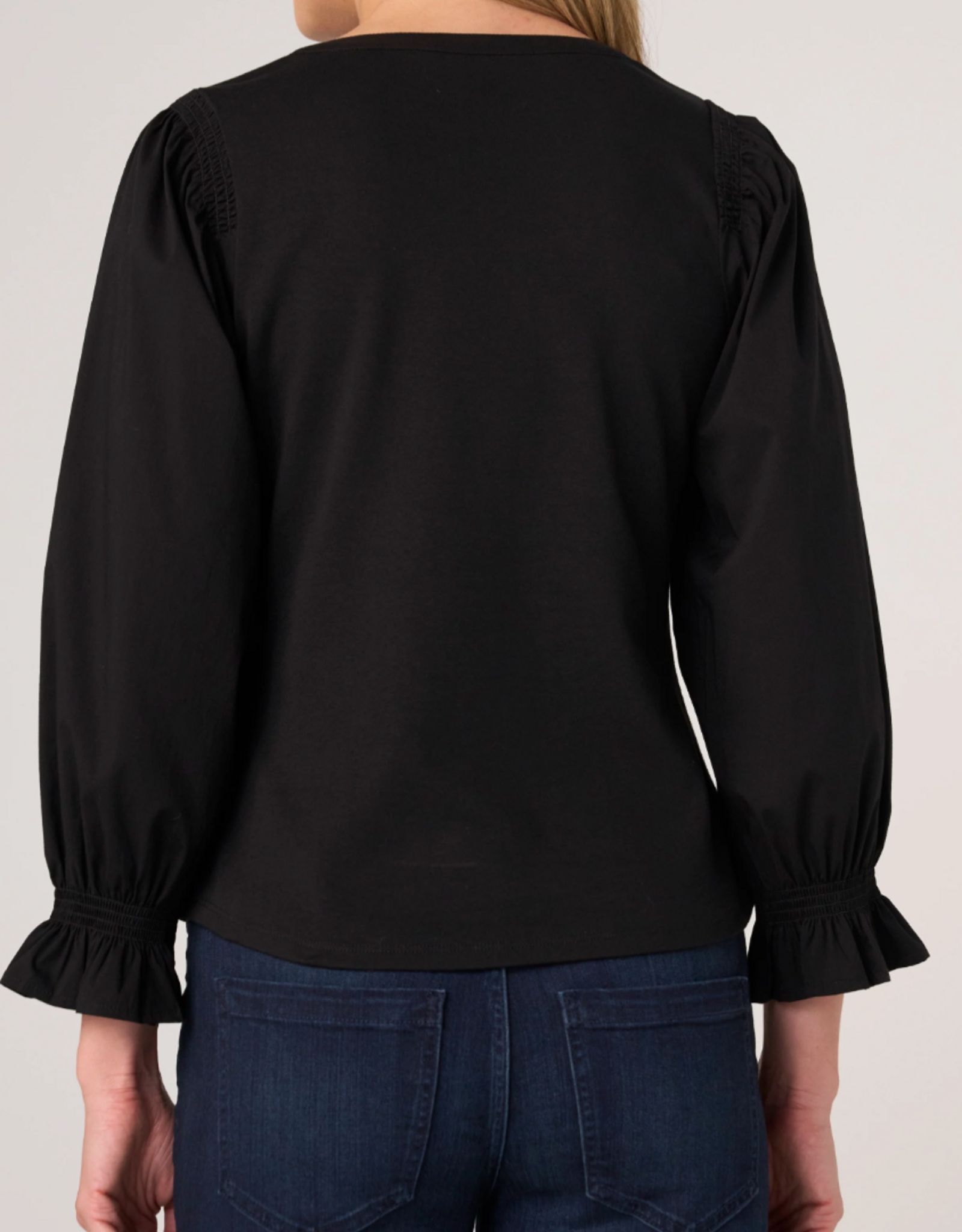 Liverpool Liverpool - LM8L90K99 Knit to Woven Top