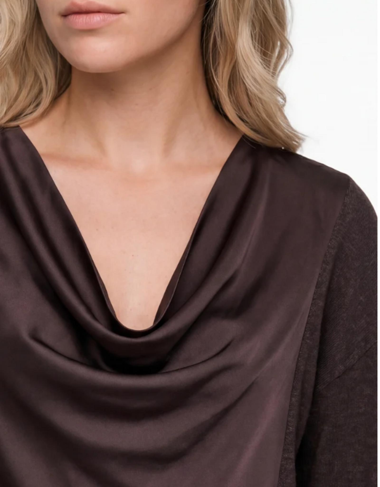 Liverpool Liverpool - LM8M14WF20 Drape Neck Knit