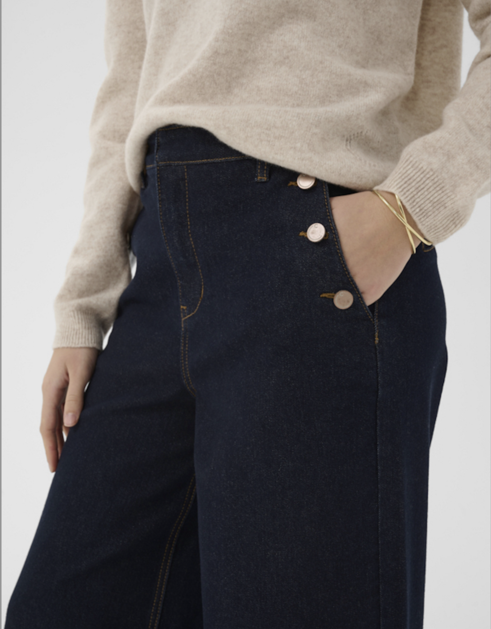 Cream Cream - CRVisti Pant with Button