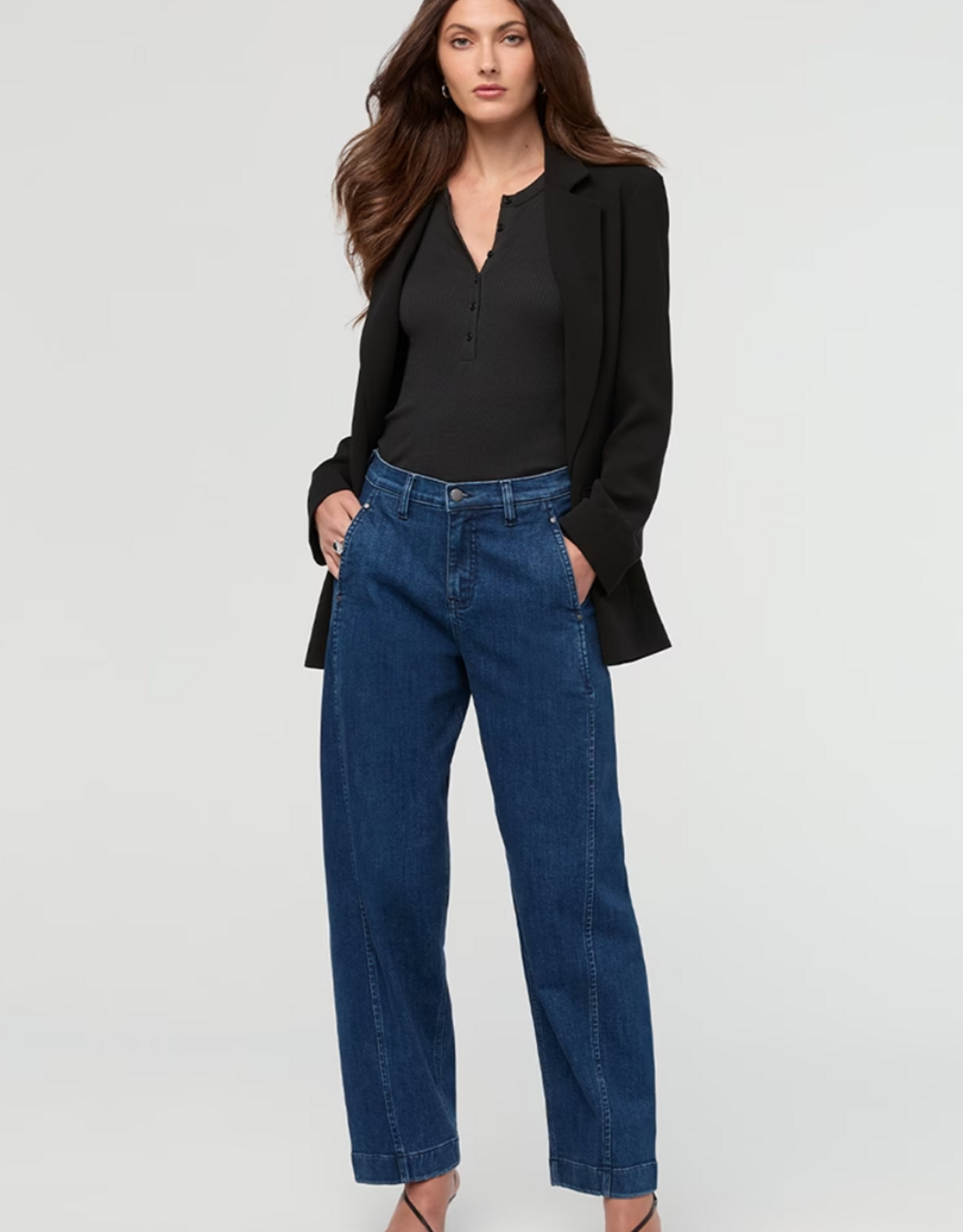 DU/ER Du/er - High Rise Barrel Denim