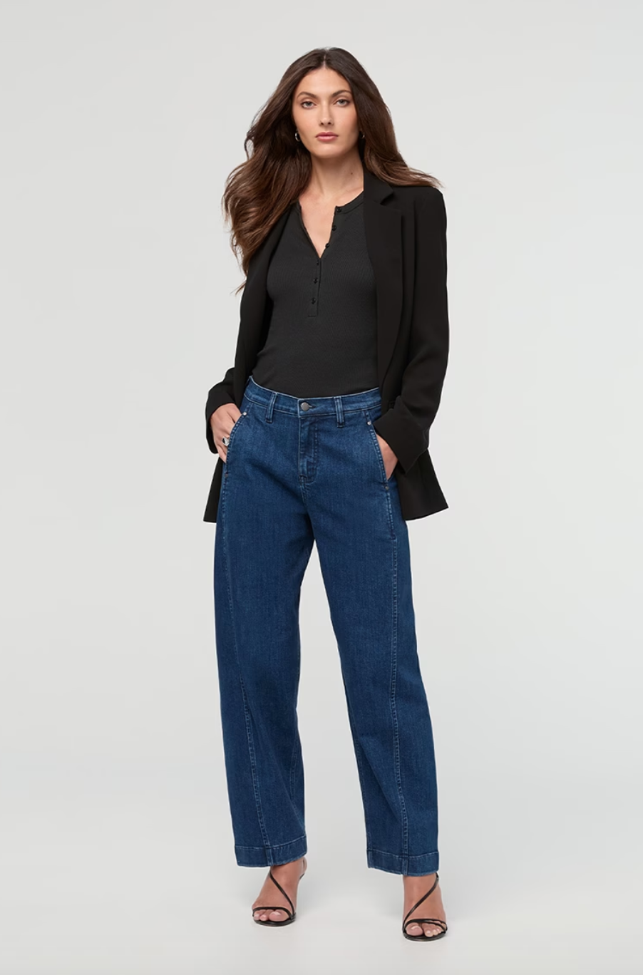 DU/ER Denim "Barrel" Taille Haute