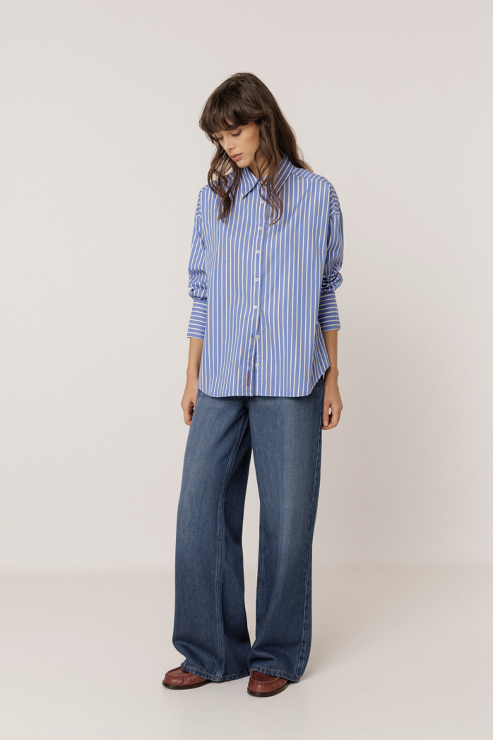 Indi & Cold VI26AD155 Striped Shirt