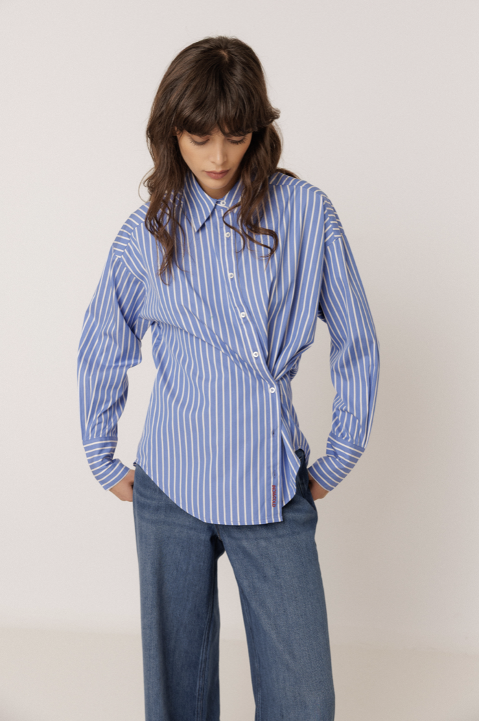 Indi & Cold VI26AD155 Striped Shirt