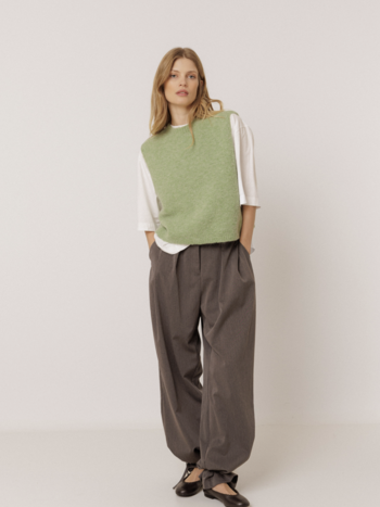 Indi & Cold VI26FG546 Vest with Mohair