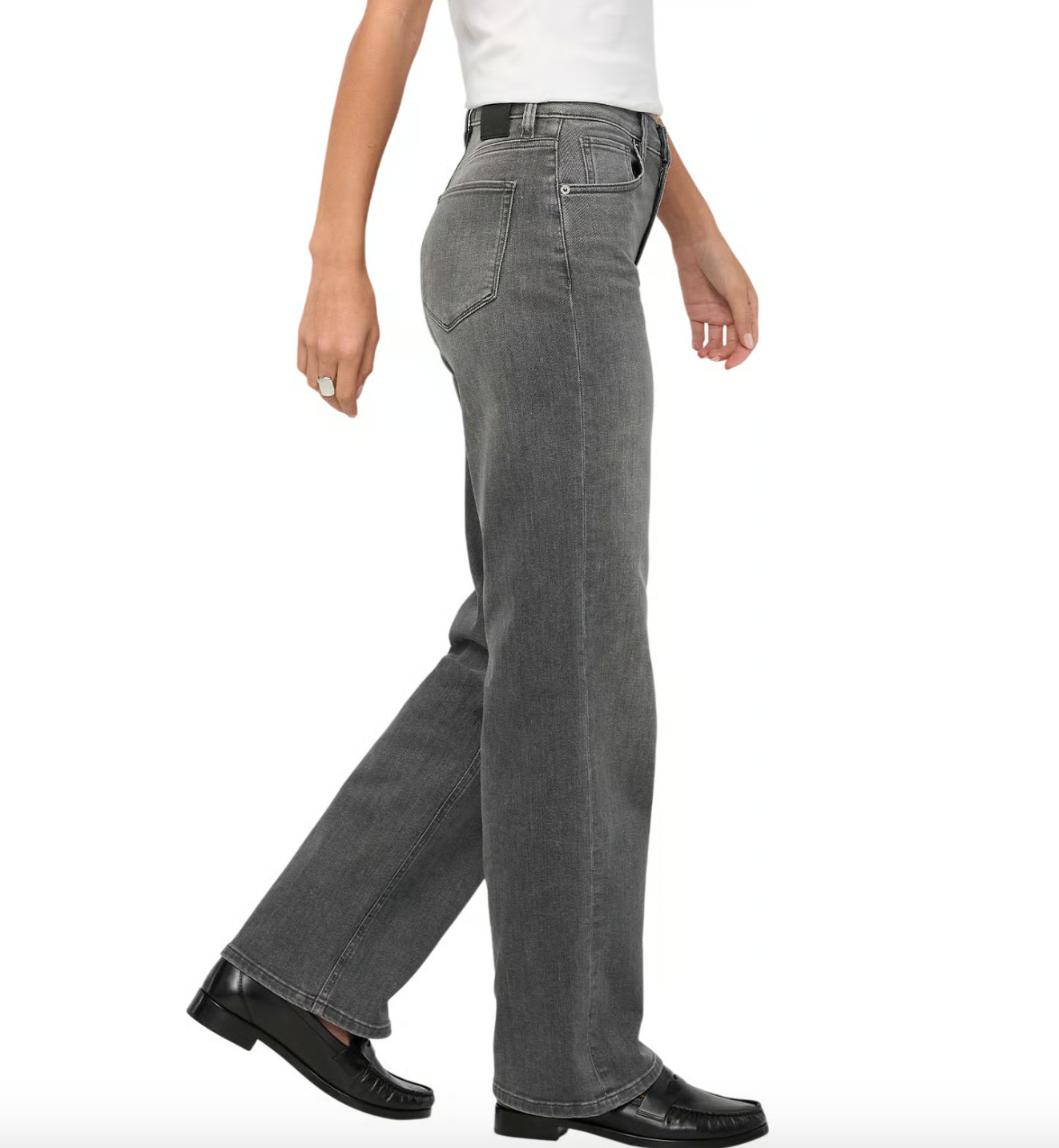 DU/ER Denim Coupe Droite Taille Haute