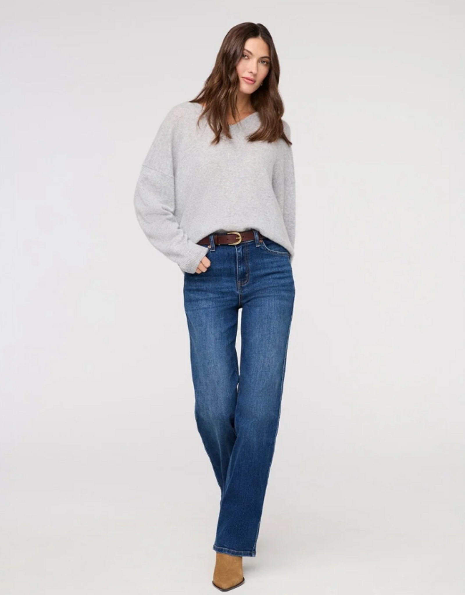 DU/ER Du/er - Denim Coupe Droite Taille Haute