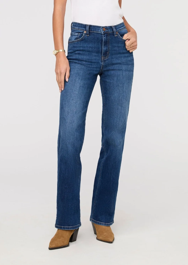 DU/ER Denim Coupe Droite Taille Haute