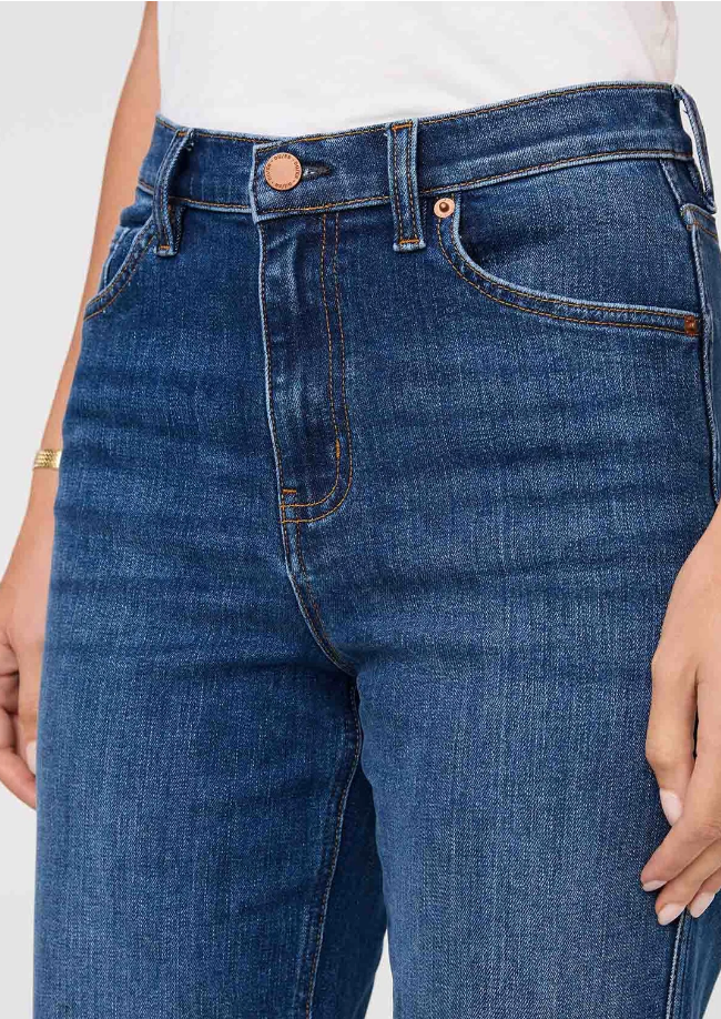 DU/ER Denim Coupe Droite Taille Haute