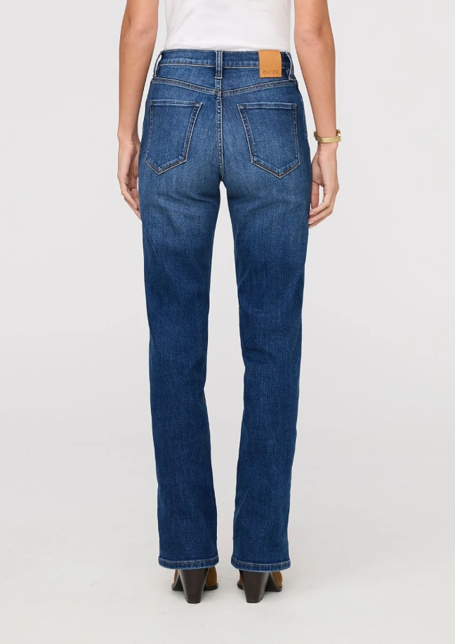 DU/ER Denim Coupe Droite Taille Haute