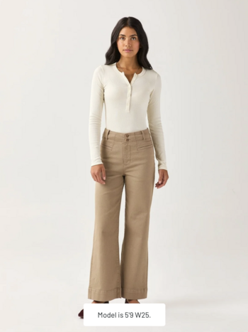 DU/ER Du/er - Du/er - Pantalon Taille Haute "FlexTwill"