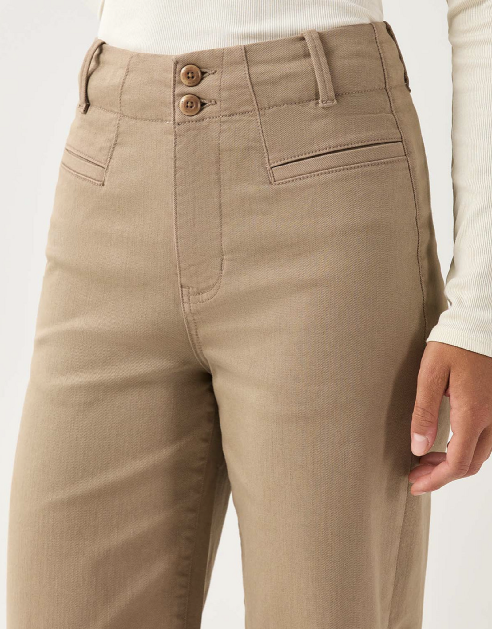 DU/ER Du/er - Pantalon Taille Haute "FlexTwill"