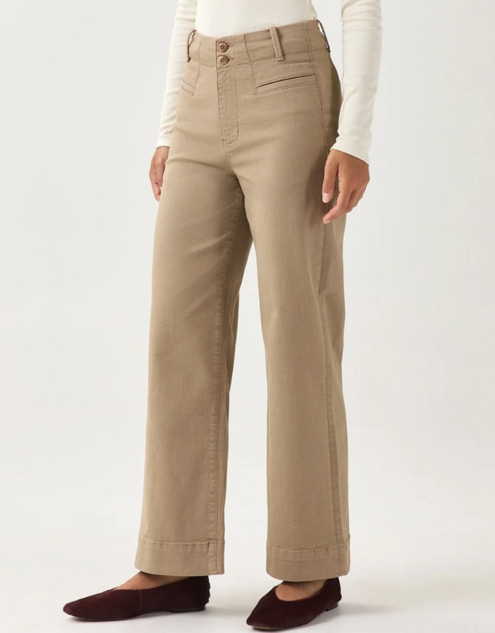 DU/ER Du/er - Pantalon Taille Haute "FlexTwill"