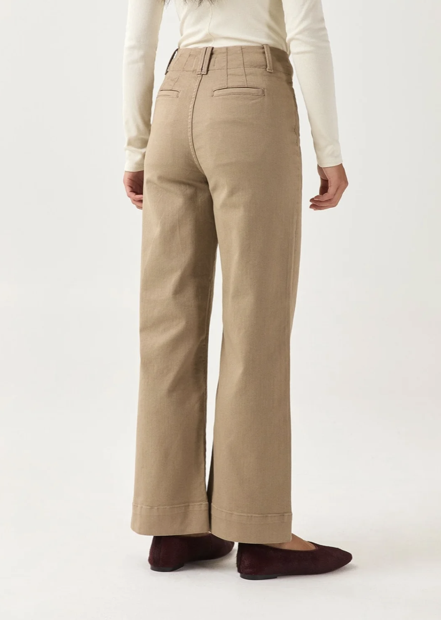 DU/ER Pantalon Taille Haute "FlexTwill"