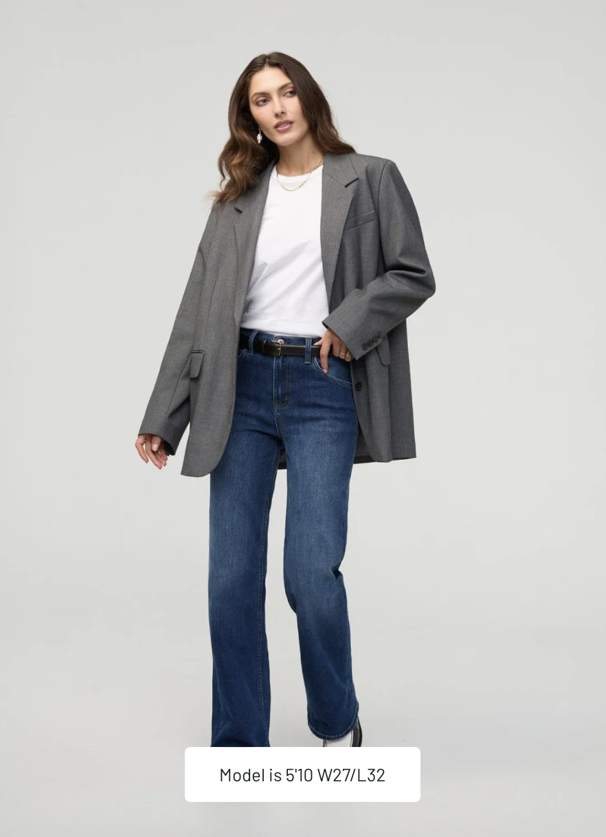DU/ER High Rise Wide Leg Denim