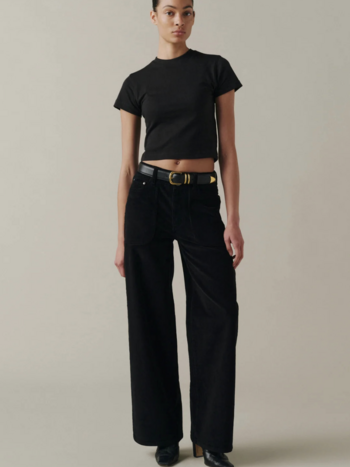 Warp + Weft Warp + Weft -Pantalon Velour côtelé jambe large  Nce