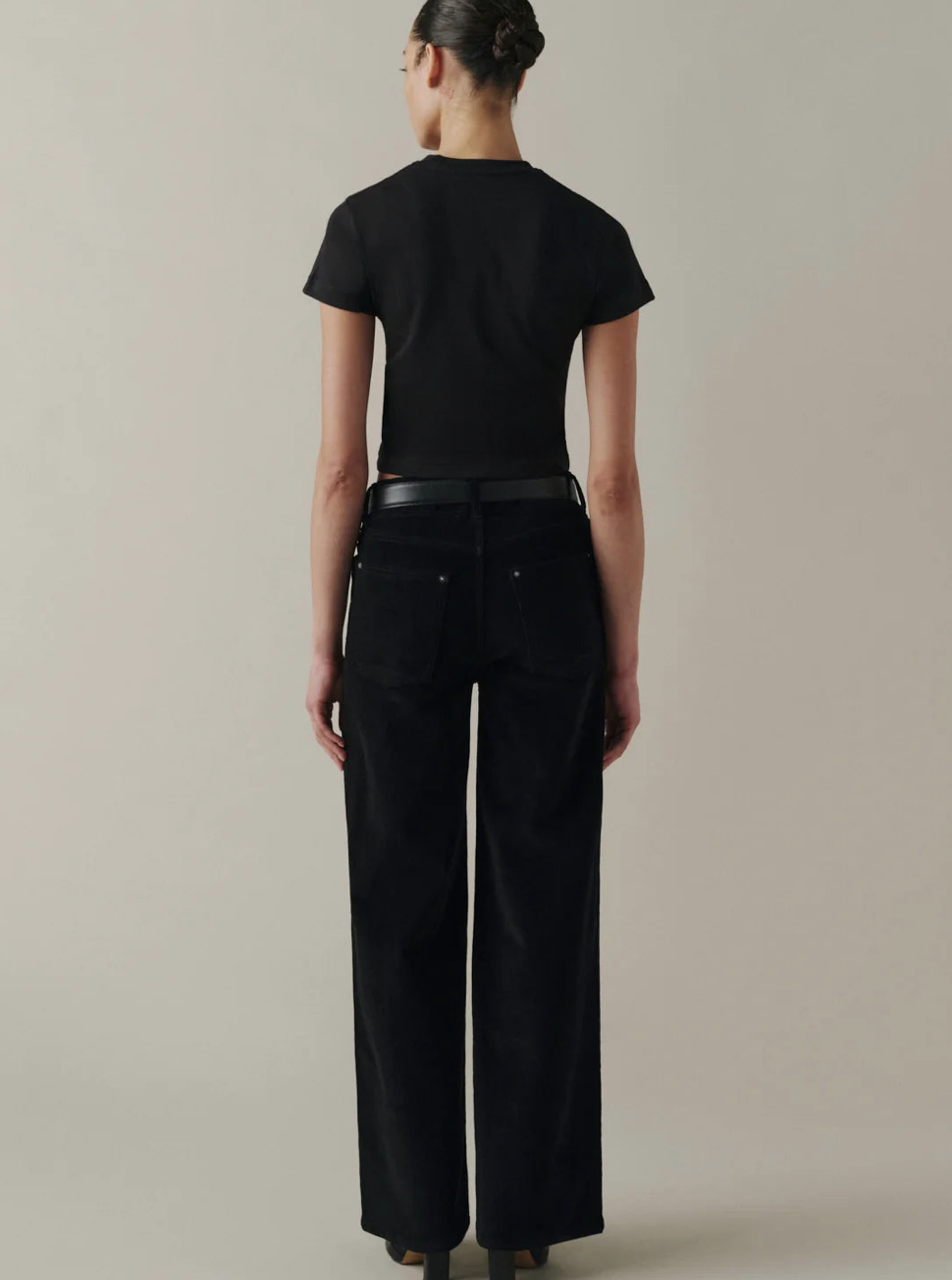 Warp + Weft Pantalon Velour côtelé jambe large  Nce