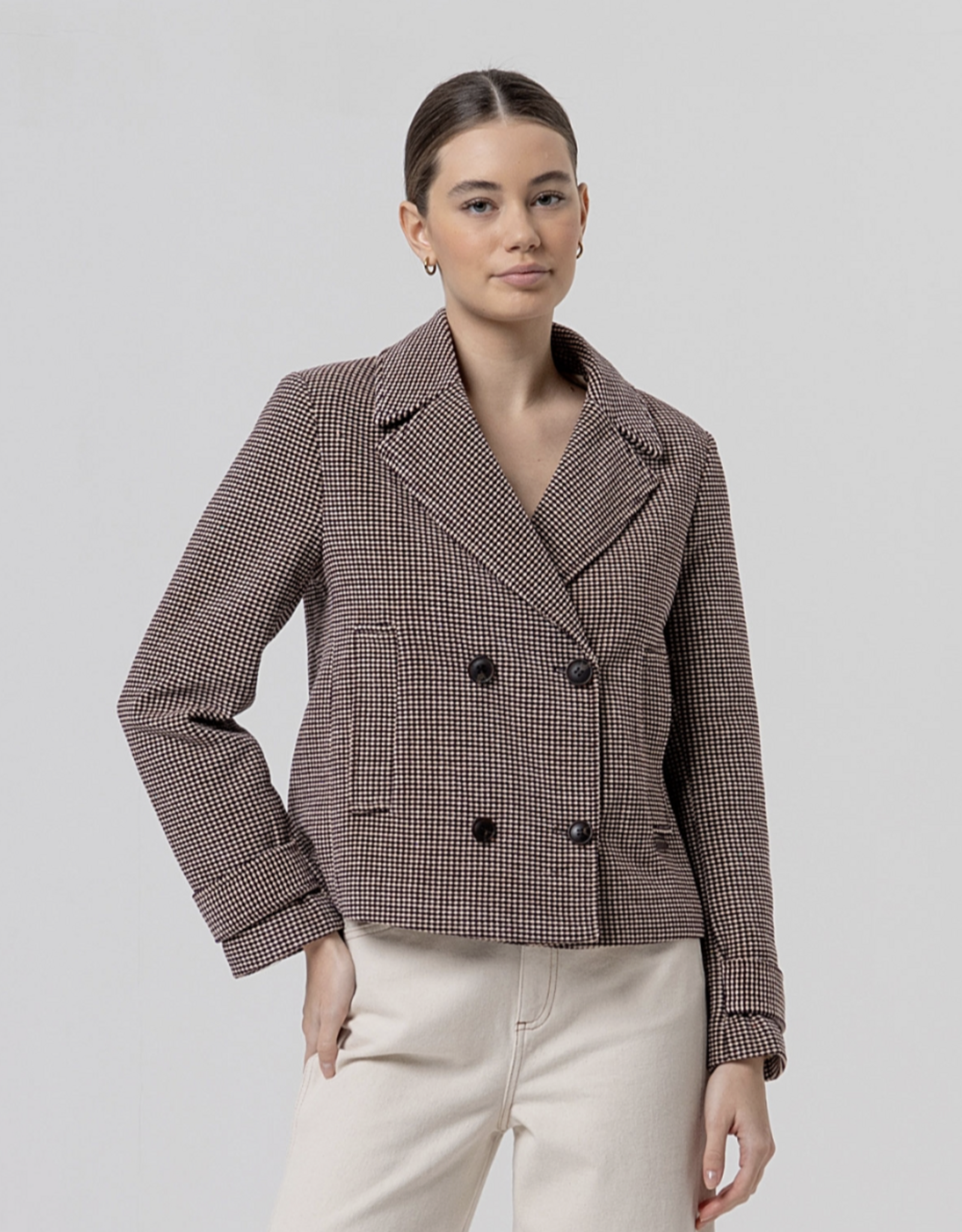 Surkana Surkana - 556CAJA421 Short Double-Breasted Coat