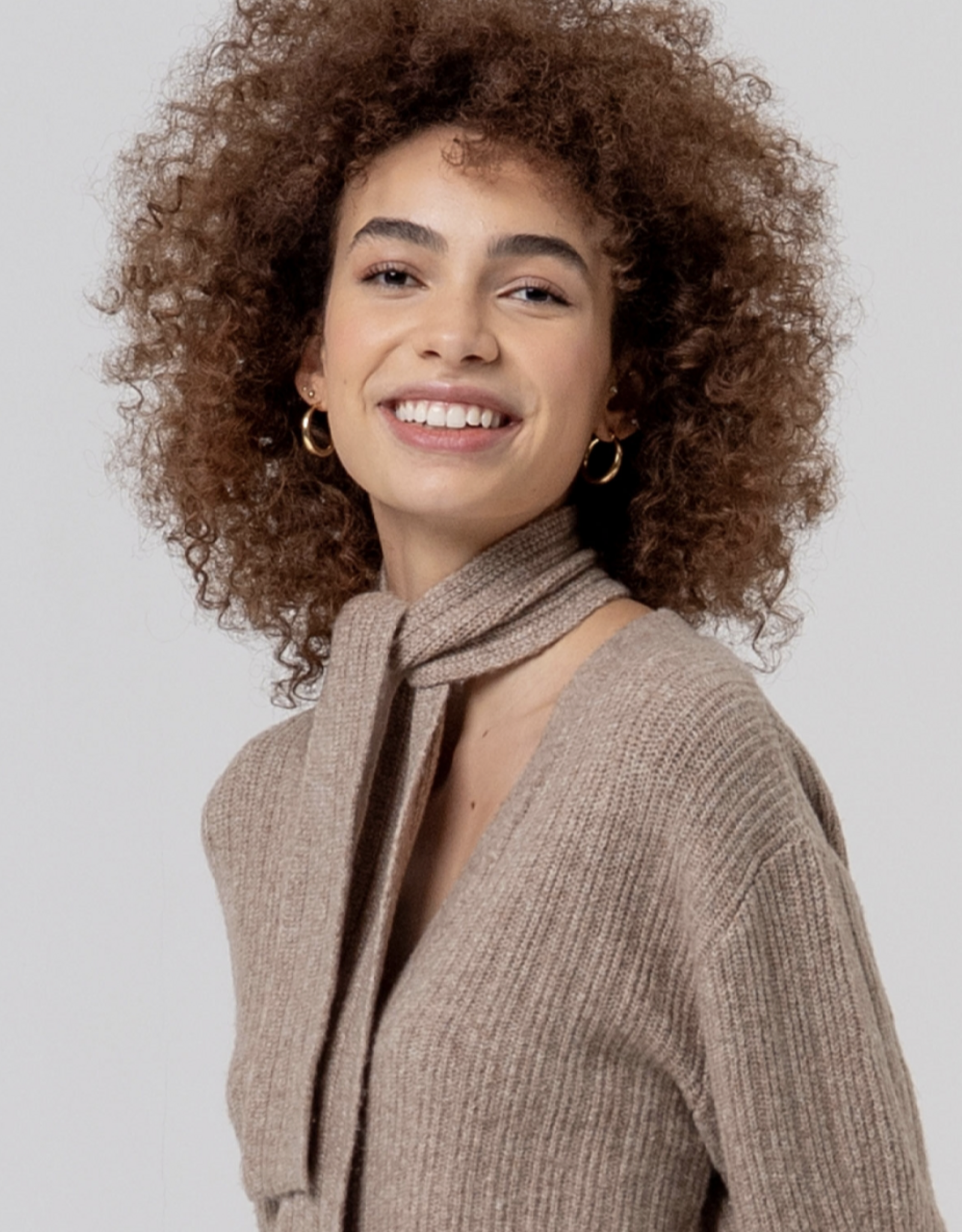Surkana Surkana - 556BAZU333 Cardigan with Bow