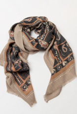 Surkana Surkana - 36FUWO221 Printed Scarf FW26