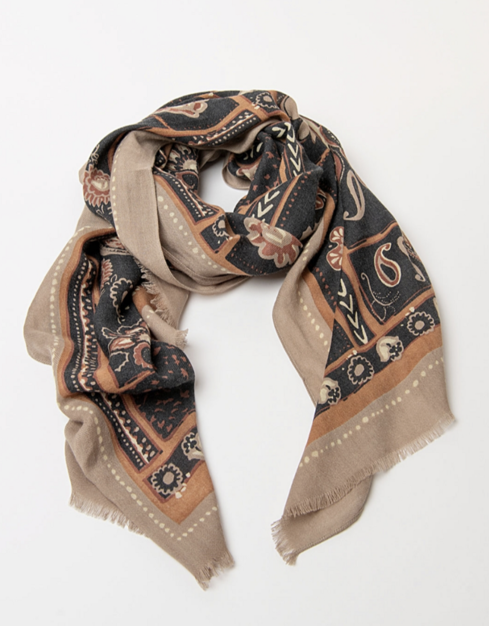 Surkana Surkana - 36FUWO221 Printed Scarf FW26